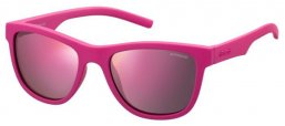 Gafas Junior - Polaroid Junior - PLD 8018/S - CYQ (AI) DARK PINK // GREY PINK MIRROR POLARIZED