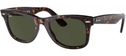 Gafas de Sol - Ray-Ban® - Ray-Ban® RB2140 ORIGINAL WAYFARER - 902 TORTOISE // CRYSTAL GREEN