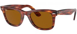 Gafas de Sol - Ray-Ban® - Ray-Ban® RB2140 ORIGINAL WAYFARER - 954 LIGHT TORTOISE // CRYSTAL BROWN