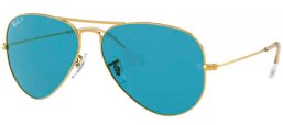 Gafas de Sol - Ray-Ban® - Ray-Ban® RB3025 AVIATOR LARGE METAL - 9196S2 LEGEND GOLD // BLUE POLARIZED