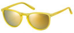 Gafas Junior - Polaroid Junior - PLD 8016/N - PVI (LM) TRANSPARENT YELLOW // GREY GOLD MIRROR POLARIZED