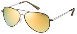 Gafas de Sol - Polaroid - P4139 - QUH (LM) RUTHENIUM LIME // GREY GOLD MIRROR POLARIZED