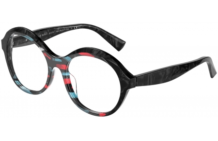 Monturas - Alain Mikli - A03118 FLORETTA - 004 RED TEAL STAIN GLAS NOIR