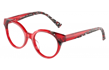 Monturas - Alain Mikli - A03143 SAVOIE - 004 RED TRANSPARENT DAMIER RED BLACK