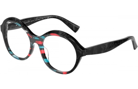 Monturas - Alain Mikli - A03118 FLORETTA - 004 RED TEAL STAIN GLAS NOIR