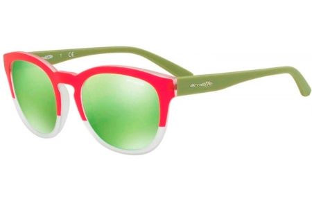 Gafas de Sol - Arnette - AN4230 CUT BACK - 24228N MATTE BORDEAUX MATTE CRYSTAL // LIGHT GREEN MIRROR GREEN