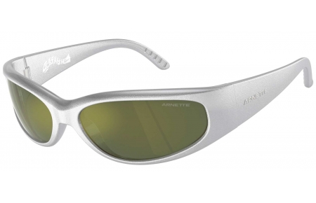 Gafas de Sol - Arnette - AN4302 CATFISH - 28676R  METALLIC SILVER // DARK GREEN MIRROR PETROLEUM