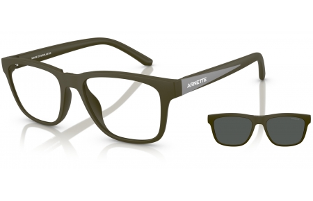 Monturas - Arnette - AN4347U TURBINE - 28541W  MATTE ARMY GREEN // CLEAR + CLIP SOLAR