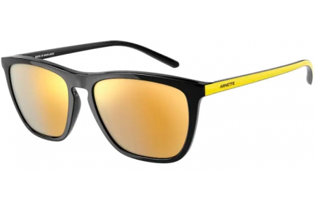 Sunglasses - Arnette - AN4301 FRY - 27975A BLACK // MIRROR YELLOW GOLD