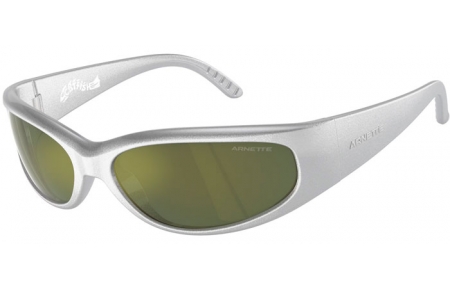 Sunglasses - Arnette - AN4302 CATFISH - 28676R  METALLIC SILVER // DARK GREEN MIRROR PETROLEUM