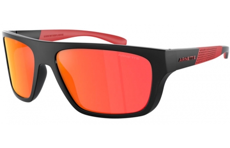 Sunglasses - Arnette - AN4330 HIHIKI - 27536Q  BLACK // DARK GREY MIRROR RED YELLOW
