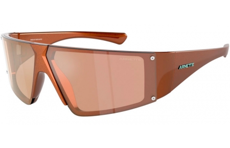 Lunettes de soleil - Arnette - AN4332 SATURNYA - 29217J  ALUMINA BRONZE // DARK BROWN MIRROR ROSE GOLD