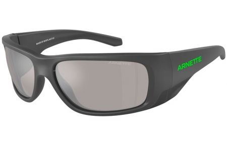 Lunettes de soleil - Arnette - AN4345 FLIPSIDE - 28706G  MATTE GREY TOP SHINY // LIGHT GREY MIRROR SILVER