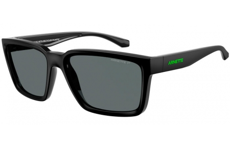 Sunglasses - Arnette - AN4346 PLOT TWIST - 290081  MATTE BLACK TOP SHINY // GREY POLARIZED