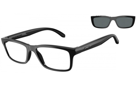 Monturas - Arnette - AN4356 GRAF - 27581W  RUBBER BLACK // CLEAR + CLIP ON DARK GREY POLARIZED