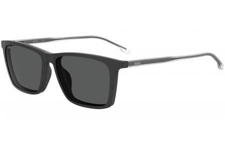 Monturas - BOSS Hugo Boss - BOSS 1151/CS - 003 (IR) MATTE BLACK // CLEAR + CLIP ON GREY