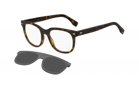 Monturas - BOSS Hugo Boss - BOSS 1444/CS-2 - 086 (IR) HAVANA // CLEAR + CLIP ON GREY BLUE