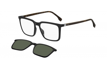 Monturas - BOSS Hugo Boss - BOSS 1492/CS - WR7 (QT) BLACK HAVANA  // CLEAR + CLIP ON GREEN