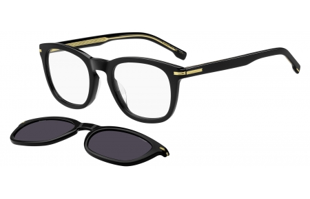 Monturas - BOSS Hugo Boss - BOSS 1725/G/CS - 807 (M9) BLACK // CLEAR + CLIP ON GREY POLARIZED