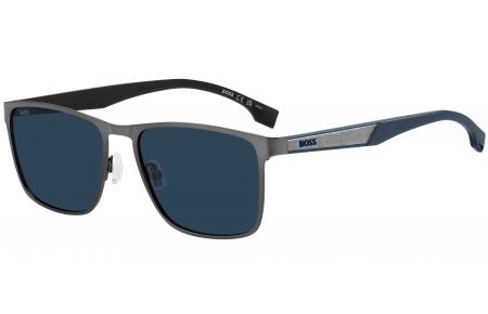 Gafas de Sol - BOSS Hugo Boss - BOSS 1826/S - R80 (KU) MATTE DARK RUTHENIUM // BLUE