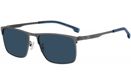 Gafas de Sol - BOSS Hugo Boss - BOSS 1837/G/S - R80 (KU) MATTE DARK RUTHENIUM // BLUE