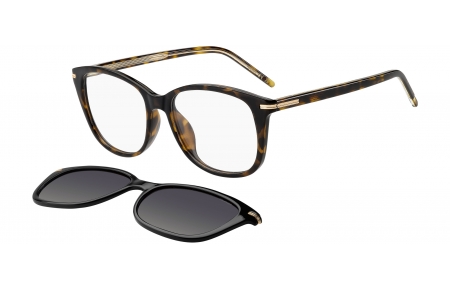 Monturas - BOSS Hugo Boss - BOSS 1862/G/C - 086 (LB) HAVANA // CLEAR + CLIP ON GREEN POLARIZED