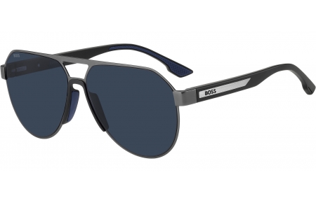 Gafas de Sol - BOSS Hugo Boss - BOSS 1989/S - R80 (KU) STEEL METAL DARK RUTHENIUM // BLUE
