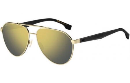 Sunglasses - BOSS Hugo Boss - BOSS 1485/S - RHL (WM) GOLD BLACK // GOLD MIRROR ANTIREFLECTION