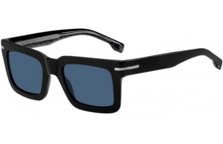 Gafas de Sol - BOSS Hugo Boss - BOSS 1501/S - INA (KU) BLACK PATTERNED BLACK // BLUE GREY