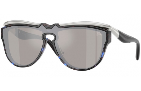 Sunglasses - Burberry - BE3162U - 10056G  HAVANA BLUE // LIGHT GREY MIRROR SILVER