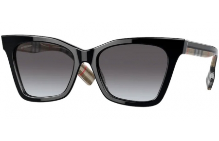Sunglasses - Burberry - BE4346 ELSA - 39428G BLACK // LIGHT GREY GRADIENT DARK BLUE