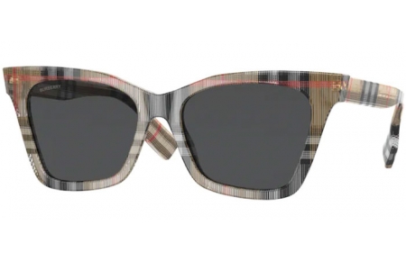 Sunglasses - Burberry - BE4346 ELSA - 394487 VINTAGE CHECK // DARK GREY