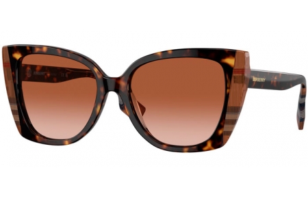 Gafas de Sol - Burberry - BE4393 MERYL - 405313  DARK HAVANA CHECK BROWN // BROWN GRADIENT