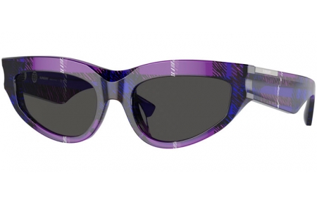 Sunglasses - Burberry - BE4425U - 411387  VIOLET CHECKERED // DARK GREY
