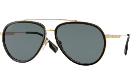 Sunglasses - Burberry - BE3125 OLIVER - 101781 GOLD // DARK GREY POLARIZED