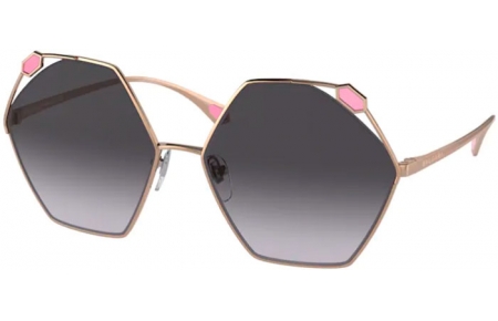 Gafas de Sol - Bvlgari - BV6160 - 20148G PINK GOLD // GREY GRADIENT