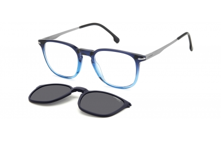 Monturas - Carrera - CA 332/CS - PJP (M9) BLUE // CLEAR + CLIP ON GREY POLARIZED