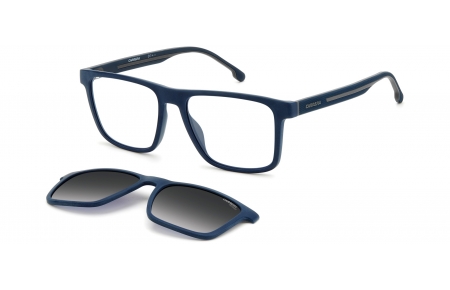 Monturas - Carrera - CA8061/CS - 4NZ (WJ) MATTE BLUE GREY // CLEAR + CLIP ON GREY GRADIENT POLARIZED