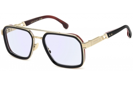 Monturas - Carrera - CA TITANIO 02 - N8L (2Y)  BLACK RED HORN // LIGHT BLUE MIRROR