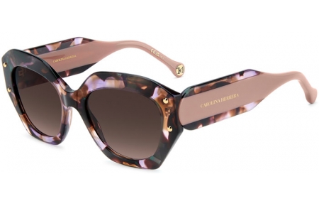 Gafas de Sol - Carolina Herrera - HER 0365/S - QMJ (HA) HAVANA PEARLED PINK // BROWN GRADIENT