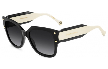 Gafas de Sol - Carolina Herrera - HER 0366/S - 80S (9O) BLACK WHITE // DARK GREY GRADIENT