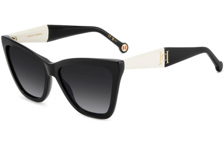 Gafas de Sol - Carolina Herrera - HER 0374/S - 80S (9O) BLACK WHITE // DARK GREY GRADIENT