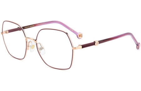 Monturas - Carolina Herrera - HER 0389 - YK9 BURGUNDY GOLD