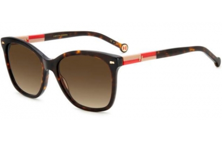 Sunglasses - Carolina Herrera - HER 0137/S - O63 (HA) HAVANA RED // BROWN GRADIENT
