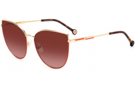 Sunglasses - Carolina Herrera - HER 0138/S - Y11 (HA) GOLD RED // BROWN GRADIENT