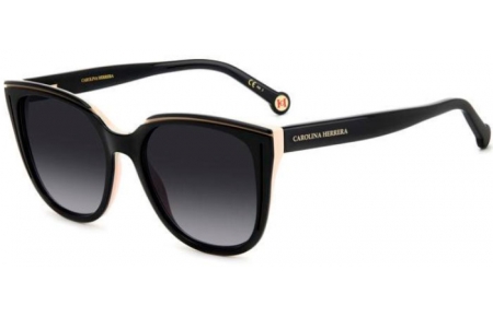 Lunettes de soleil - Carolina Herrera - HER 0144/S - KDX (9O) BLACK NUDE // DARK GREY GRADIENT