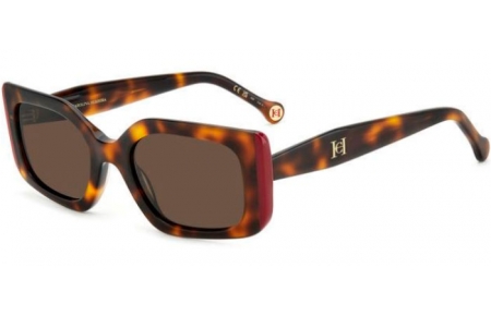 Lunettes de soleil - Carolina Herrera - HER 0182/S - O63 (70) HAVANA RED // BROWN
