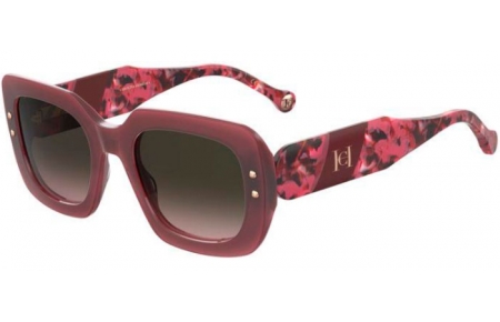 Lunettes de soleil - Carolina Herrera - HER 0186/S - 82U (M2) BURGUNDY RED HAVANA // BROWN GRADIENT PINK