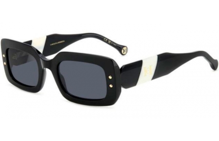 Gafas de Sol - Carolina Herrera - HER 0187/S - 80S (IR) BLACK WHITE // GREY