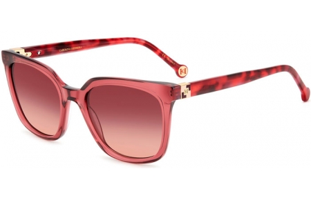 Lunettes de soleil - Carolina Herrera - HER 0236/S - 82U (3X) BURGUNDY RED HAVANA // DARK PINK GRADIENT